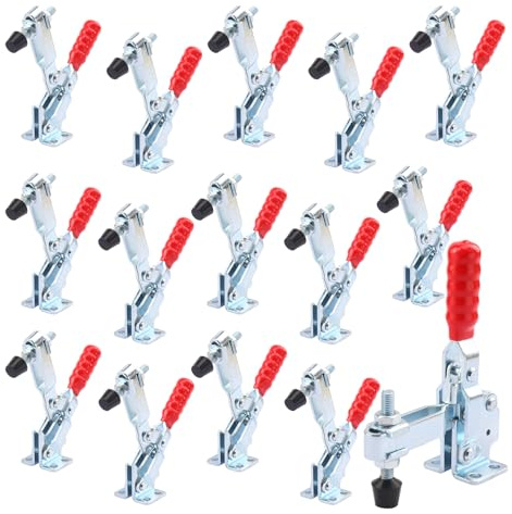 Biugaaufai 10 Packs GH-12130 500lbs Holding Capacity Toggle Clamps, Quick-Release Horizontal Toggle Clamp, GH-12130 Horizontal Toggle Clamps For Woodworking, Welding, Drill Press, Mechanic