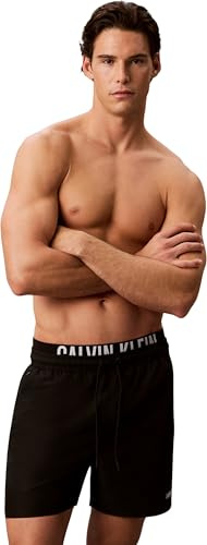 Calvin Klein Men Boxer Intense Power Lv00N61015 Badehose, Schwarz, Größe L