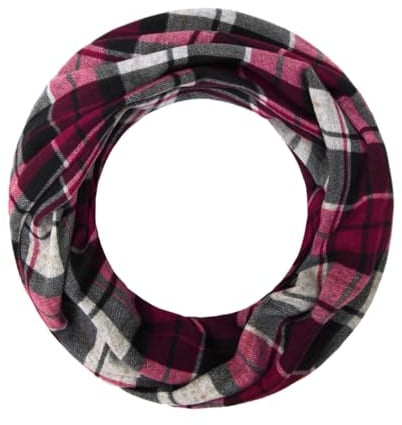 Majea Loop Schal Damen Schlauchschal Halstuch schmaler Loopschal (880053) (rot 9)