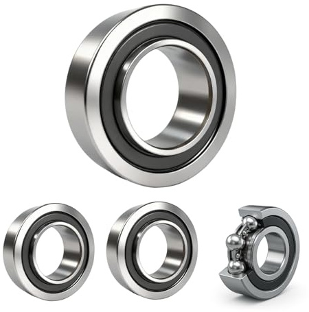 4PCS F6003 Schubkarre Lager 20x35x11mm Hochwertige F6003-20-2rs Flanschkugellager Radflansch, Sackkarren, Gartenwagen, Maschinen, Transportgeräte und Industrieanlagen