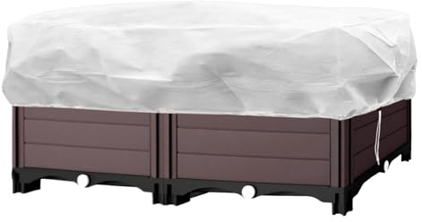 Tewzafiya Winterabdeckungen für Pflanzen, Frostschutz – Abdeckung für Beete 150 x 40 x 45 cm mit Kordel | Vliesdecke zum Wickeln, atmungsaktive Tasche für Blumenkästen, Blumenbeete und Fensterbänke