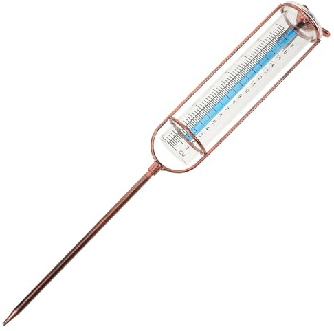 Garten Regenmesser Ersatzrohrglas aus Eisen und Glas für Draußen | Graduierte Prüfrohr Form, Manuelle Regenmessung, Lesbar, für Hochbeete und Bodenbereiche