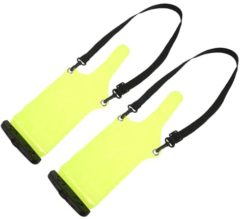 TOYANDONA 2pcs Waterproof Handheld Radio Case with Lanyard Portable VHF Radio Pouch for Kayaking and Travel, Green Waterproof Carrying Bags for Outdoor Use