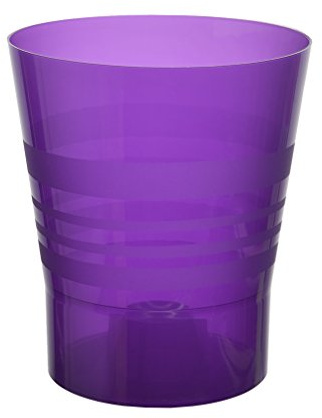 Erhard-Trading Blumentopf Orchid Orchideentopf Pflanztopf transparent 15cm (Dunkelviolett) Kunststoff