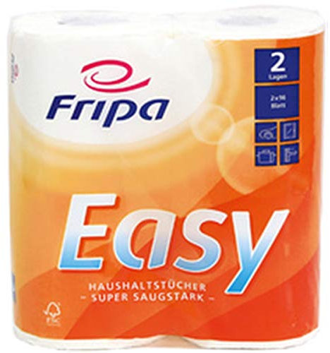 fripa Haushaltsrollen Easy 2lagig ca.23x21,5cm 2mit Saugpr.ca.3