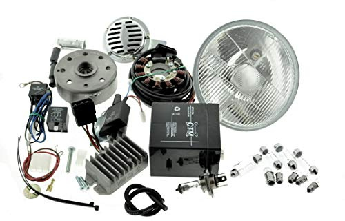 Umbausatz Zündung Vape für MZ ES 125 150 komplett 12V mit Reflektor H4