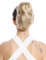 WIG ME UP - 1028-V-24 Haarteil Zopf Pferdeschwanz kurz voluminös wellig helles Aschblond 20 cm