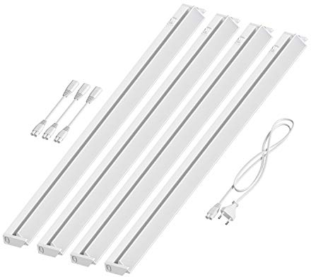 ledscom.de LED Unterbau-Leuchte LIWO 91cm, schwenkbar, je 1444lm, warmweiß 4er Set