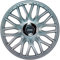 Satz J-Tec Radzierblenden Orden R 16-Zoll Silber + Chrom Ringe