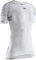 X-Bionic Invent 4.0 - Maglia Termica Donna Manica Corta a Compressione - Alte Prestazioni per Running, Sci, Ciclismo, Fitness, e Sport Invernali - Adatta a Climi Rigidi, Arctic White/Dolomite Grey, XL