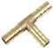X AUTOHAUX 8mm Brass Hose Barb Joiner Tee 3 Way Adapter for Air Water Oil Pipe