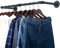 WEBI Wall Mounted Clothes Rail,Clothing Rack Wall Mount,81cm Industrial Pipe Clothes Rack for Hanging Clothes,Heavy Duty Garment Rack Bar Retail Display Clothes Rod for Closet,Laundry Room,Black