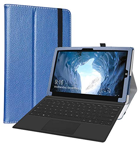 LiuShan Compatible avec CHUWI Ubook Coque,Slim PU Cuir Etui et Pliable Stand Folio Housse Coque Couverture pour 11.6 CHUWI Ubook Tablet(Non Compatible avec 12.3 CHUWI UBook Pro Tablet),Bleu