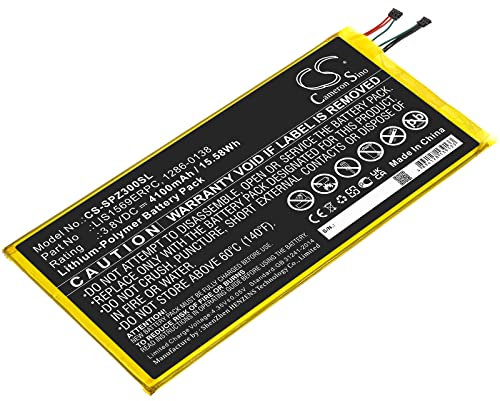 CS-SPZ300SL Akku 4100mAh Kompatibel mit [Sony] für SGP611, für SGP612/W, für SGP621, für SGP641, für SOT22, für Xperia Tablet Z3 Compact, für Xperia Z3 Compact 8, für Tablet Ersetzt 1286-013