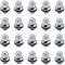 maXpeedingrods Set of 20 Alloy Wheel Nuts, M12 x 1.5 Locking Wheel Lug Nuts for Jaguar X-TYPE/F-TYPE X152 CONVERTIBLE 3.0 S AWD 380HP