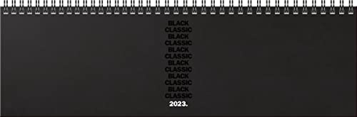BRUNNEN Wochenkalender „Black Classic“ Modell 774 2023 Blattgröße 32,6 x 10,2 cm schwarz