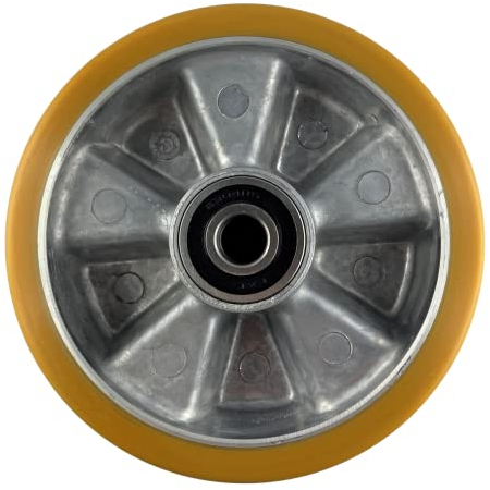 Hubwagen Rad Polyurethan 200 x 50/60 mm für Achs-Ø 20 mm inkl. Kugellager - Ersatzrad
