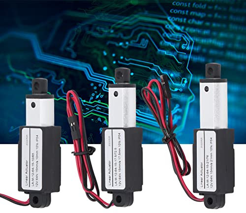 BigKing Moteur d'actionneur linéaire, actionneur électrique Micro linéaire en Aluminium ABS Mini actionneur de Mouvement pour Machines agricoles 12 V(10mm)