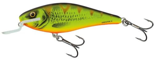 Salmo Executor Shallow Runner Wobbler, Salmo Farben:Mat Tiger, Länge/Gewicht/Laufverhalten/Tauchtiefe:12cm / 33g / Flachläufer / 2.5-5m