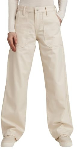 G-STAR RAW Women's Jeans Judee Carpenter Loose Jeans, Beige (Ecru D23590-D491-159), 31W / 32L
