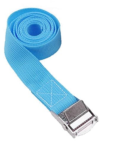 1m Schnalle Zurrgurt Frachtgurte Fit for Auto Motorrad Fahrrad Mit Metallschnalle Abschleppseil Starker Ratschengurt Fit for Gepäcktasche (Color : LightGreen) (Blau)
