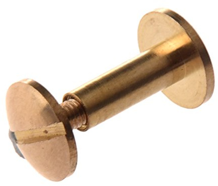 Lodokdre 10-fach Arc Massivmessingknopf Bolzen Schraubnagels Schraube Ruecken Leder Niet Gurt 12mm