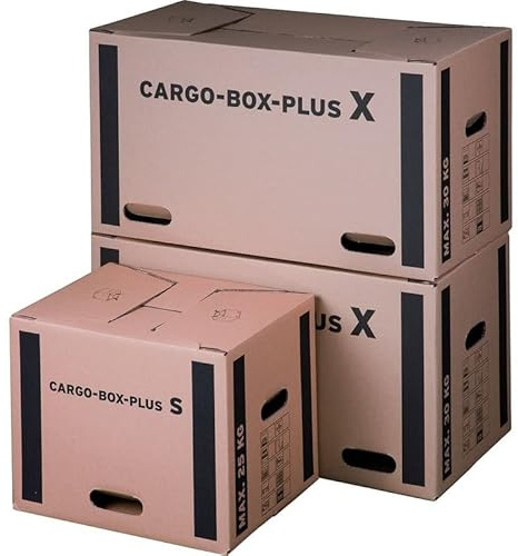karton-billiger | Umzugskarton Umzugskiste Bücherkarton Faltkarton 1-2-wellig extra stabil | 10 Größen (Profi - Plus S - 400 x 320 x 320mm, 20)
