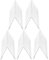 STOBOK Acrylic Name Card Tag Label Stand - 5pcs Transparent Office Table Sign Holders - A Shape Name Tent