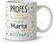 LolaPix Regalos Originales para Profesores. Taza Personalizada con Nombre. Regalos para Profesores. Taza de Cerámica. Interior de Colores. MILLONES