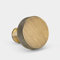 Pushka Home Solid Brass Door Cupboard Knobs Round Knurled Edge Gold Silver Black Antique (Antique Gold)