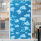 Blauer Himmel Und Weiße Wolken 3D Fensterfolie Window Film Milchglasfolie Fenster Sichtschutzfolie Blickdicht Dekorfolie Glasaufkleber Statisch Selbsthaftend Ohne Kleber Uv Schutz 50x100cm