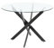 MerkaHome - Mesa Comedor Redonda Cristal 110 cm Elisa