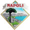 Kühlschrankmagnet, Neapel, Italien, 3D, Reise-Souvenir, Kühlschrankdekoration, Magnetaufkleber, Bastel-Kollektion