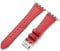AoYi Cuir Bracelet Italien Véritable Femme Hommes Compatible avec Apple Watch 38mm 40mm 41mm 42mm, Strap Luxe pour iWatch Series 10 9 8 7 6 5 4 3 2 1 SE SE2, Rouge