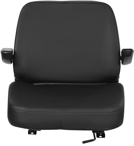 MINRS Traktorsitz Schleppersitz 48 x 46 x 51 cm Ergonomisch Rückenlehne Verstellbares Design Einfache Montage Traktor Sitz Treckersitz, für Gabelstapler, Traktoren, Bagger