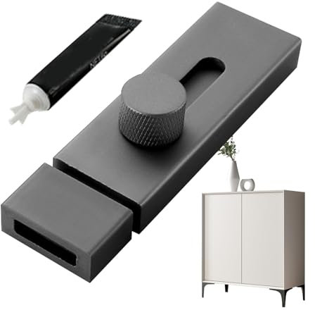 Deadbolt Locks for Interior Doors, Sliding Door Latches - Self-Adhesive Aluminium Alloy Door Bolts, Sliding Door Locks, Robust Door Lock Latch, Door Latch, Sliding Lock for Home, Hotel