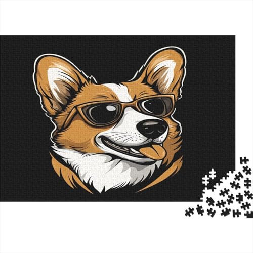 GAOYUCHUN Geek Corgi Puzzle 1000 Teile Für Erwachsene Puzzles Geschicklichkeitsspiel Für Die Ganze Familie Puzzle Für Erwachsene Und Kinder Ab 14 Jahren 1000pcs (75x50cm)
