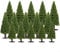 FUANA 15Pcs Mixed Model Trees Christmas Diorama Trees Miniature Landscape Model Tree for Diy Train Railways Scenery Landscape
