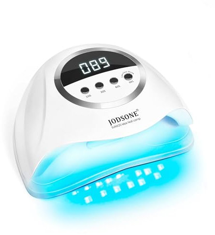 JODSONE 320W Lampada Unghie LED UV, Lampada per Unghie in Gel con 72 perline a doppia sorgente luminosa rossa, luce LED per unghie in gel con sensore automatico e 4 Impostazioni Timer