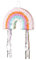 Piñata 50x33x10cm Regenbogen - Party Dekoration zum Befüllen - Partyspiele für Kindergeburtstag Geburtstag Hochzeit Party - Geburtstagsdeko Partydeko & Partyzubehör - Bunt Pastell