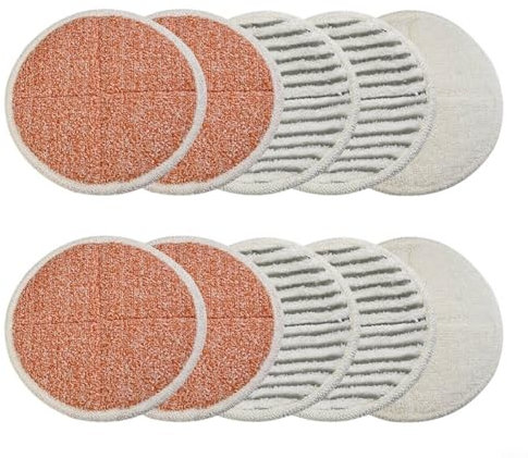 WIIYENA Mop Pads for Bissell for SpinWave 2240N 2039A 20522 Series Robot Vacuums, 10 Pack Replacement Washable Reusable Easy Installation