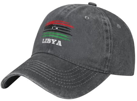 Baseball Cap Amerika Flagge Libyen Libysch Trucker Hut Mode Baseballkappe Klassisch Baseballmütze Für Reisen Außenbereich Outdoor