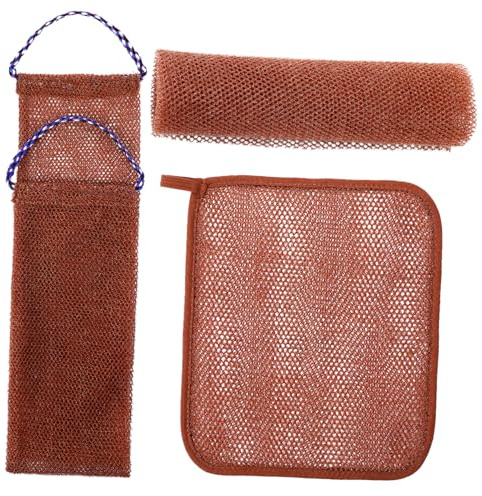 Vaguelly Afrikanisches Netz Peeling Für Körper Rücken Und Füße Dusch-rückenschrubber Aus Nylon Peeling-waschlappen Für Badetuch Und Körperpeeling