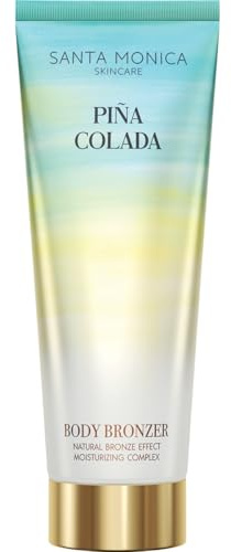 Santa Monica Skincare | Crema Doposole Prolungatore di Abbronzatura Piña Colada | Idratante e Illuminante per Viso e Corpo | Con Aloe Vera e Tirosina, 200ml