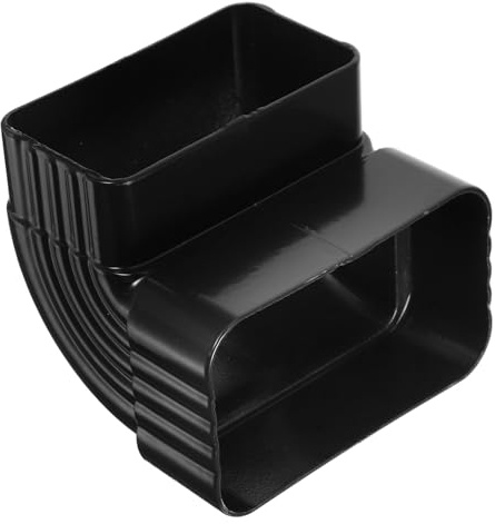 Toddmomy Raccord de Descente Gouttière Alliage Aluminium Coude Droit Robuste pour Tuyau de Pluie Adaptateur Étanche Facile à Installer