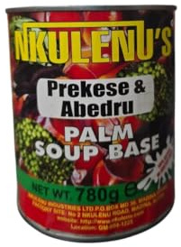 Nkulenu's Prekese & Abedru Palm Soup Base, Traditional African Cooking Paste, 780g
