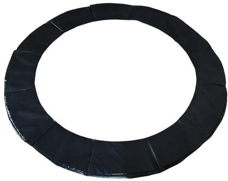 Trampolin Randabdeckung Ø 183 244 306 366 396 427 457 488cm, Federabdeckung Randschutz, Aus PVC und PE, Reißfest, Trampolin-zubehör(Black,6 FT)