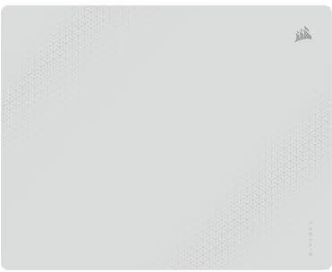 Corsair MM Glass Alfombrilla para Juegos de Precisión – Grande – Gris | 500 x 400mm, Superficie de Cristal Mate, Tratamiento Amortiguador del Sonido, Base de Poliuretano Antideslizante