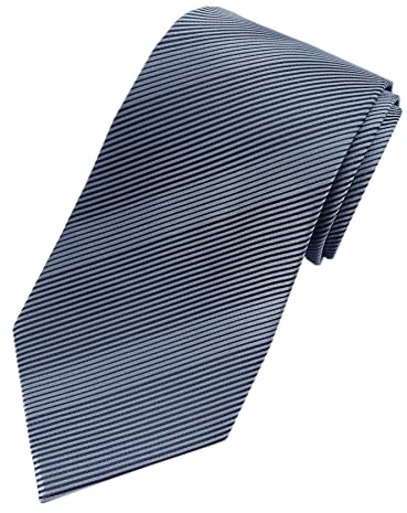 Towergem Extra lange Grau Krawatte XL 160 cm lange Geschäftsanzug Herren Krawatte
