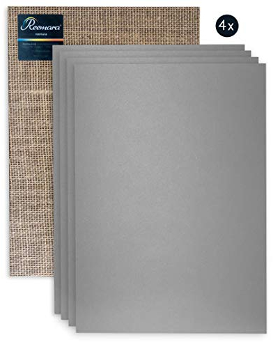 Reemara 4er Pack Linoleum Platten A3, Linolplatten A3, Stärke 3.2 mm